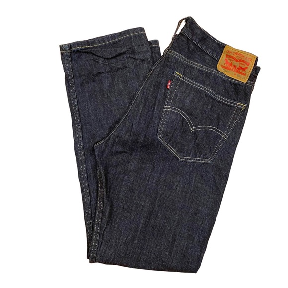 Levi's 505 Straight Leg Jeans Regular Fit Sz 36x32 - Picture 2 of 9